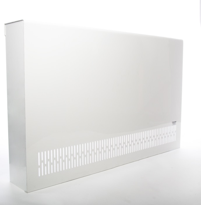 Polymer radiator cover installed